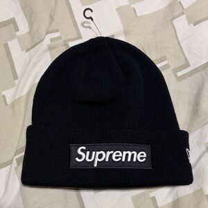 Preme x New Era Black Beanie